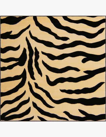 Ivory Safari Square Rug