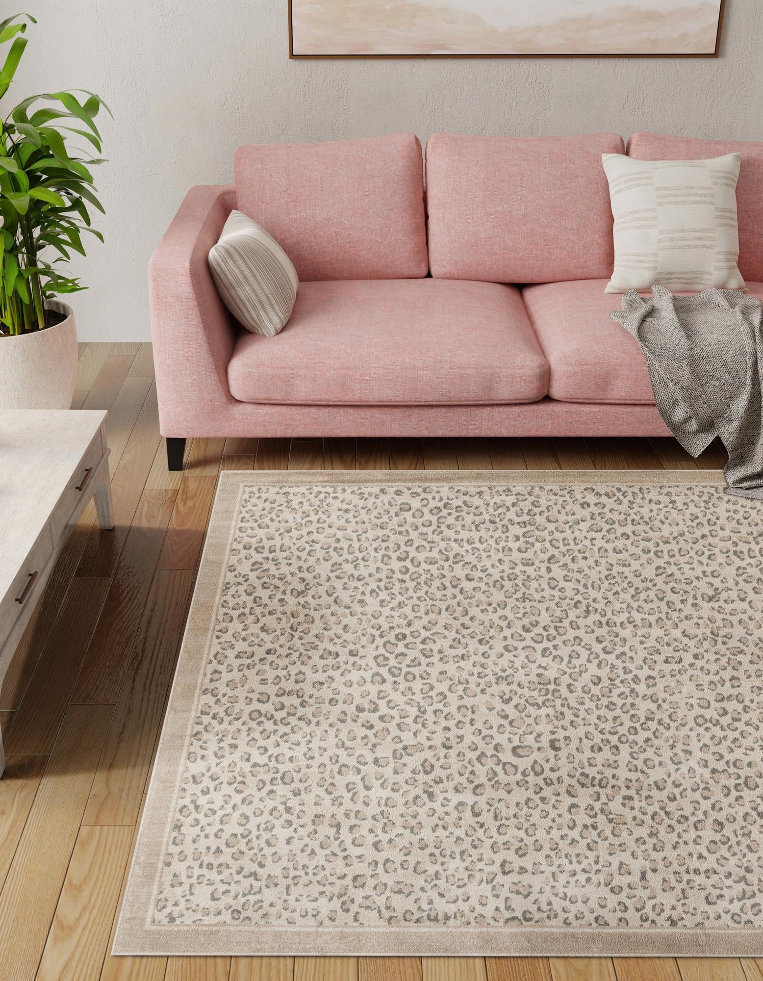 185cm x 185cm Safari Alfombra Cuadrado