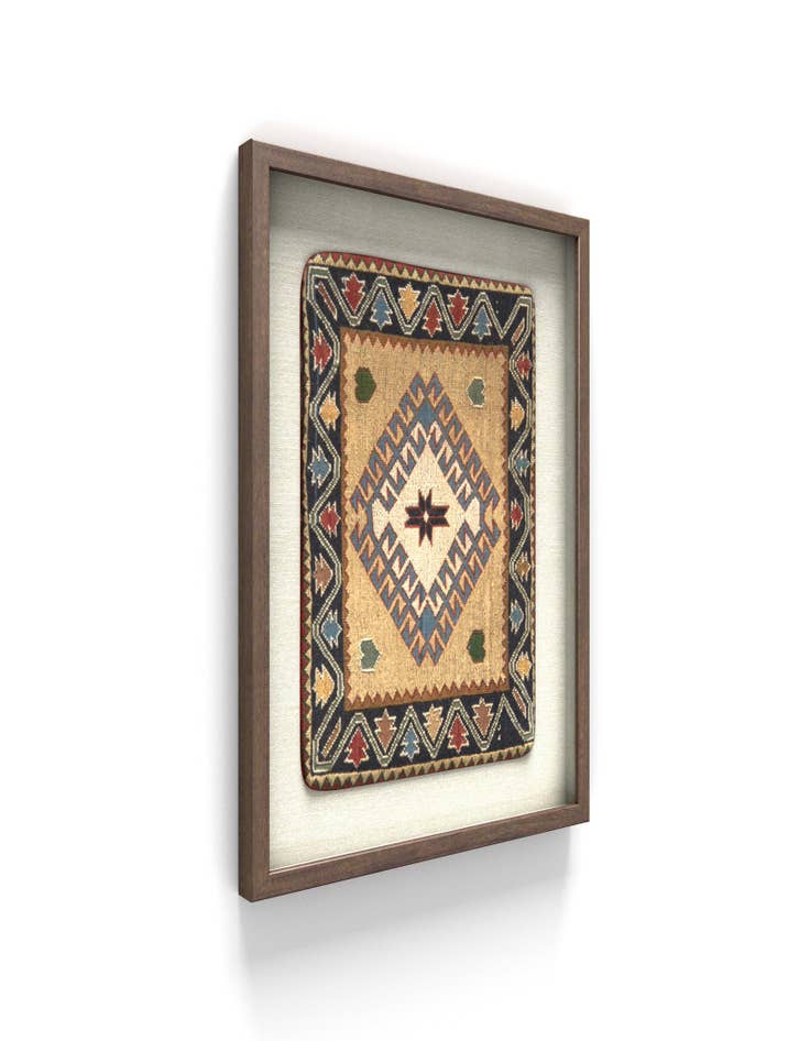 Detail image of 1' 5 x 1' 9 Textile Wall Art Square Rug