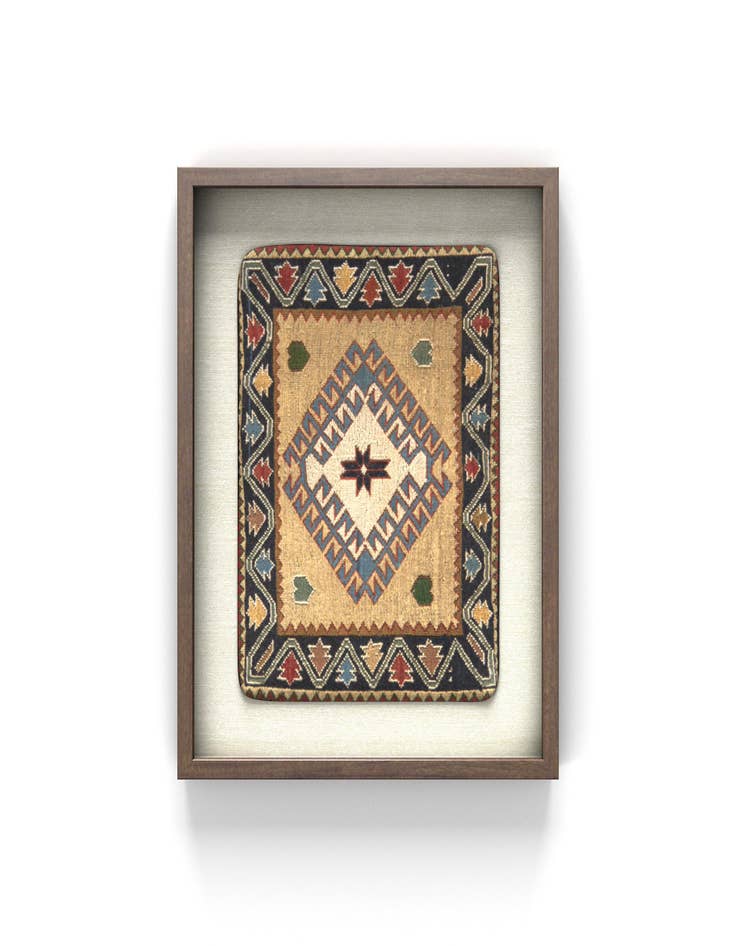 Detail image of 1' 5 x 1' 9 Textile Wall Art Square Rug