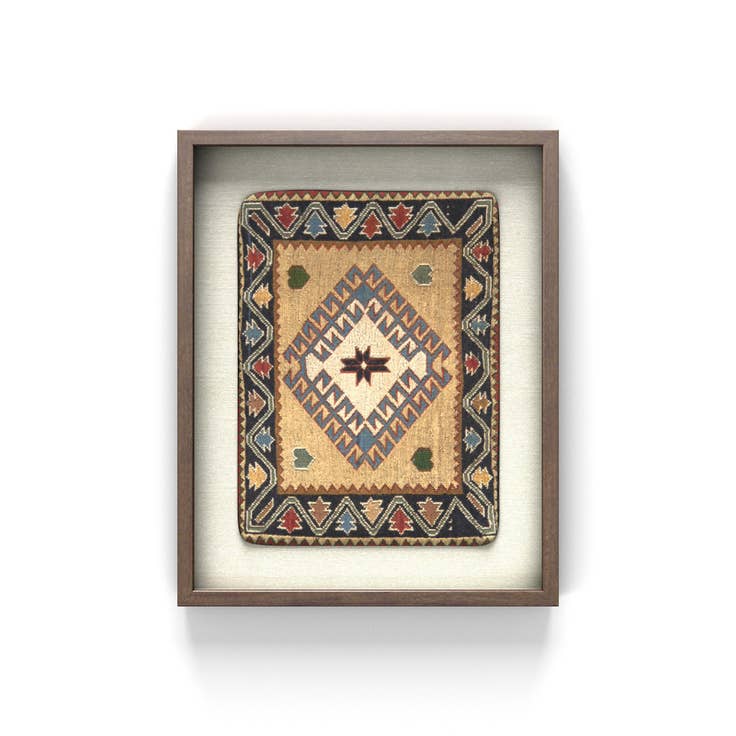Detail image of 1' 5 x 1' 9 Textile Wall Art Square Rug