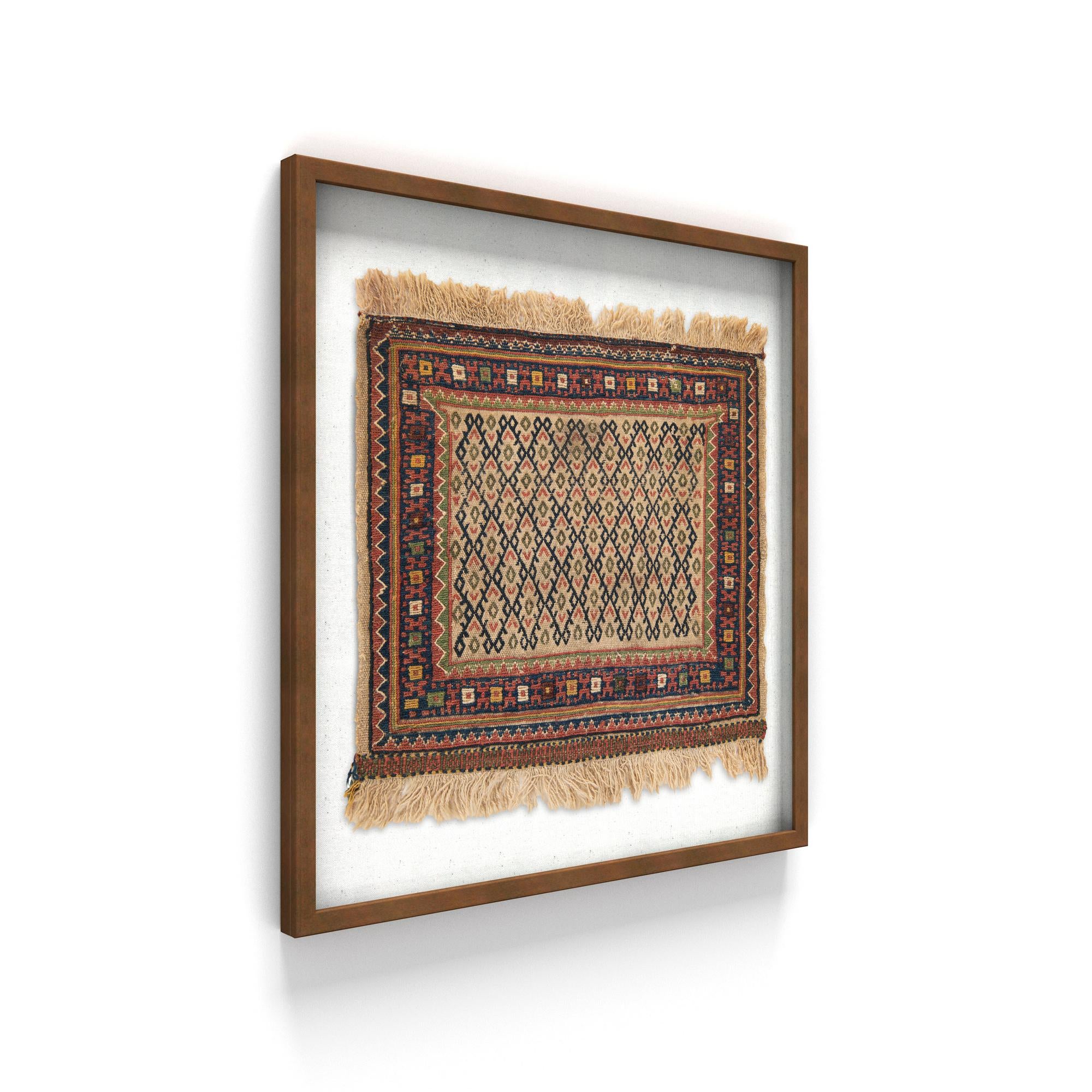 2' x 2' 1 Textile Wall Art Square Rug