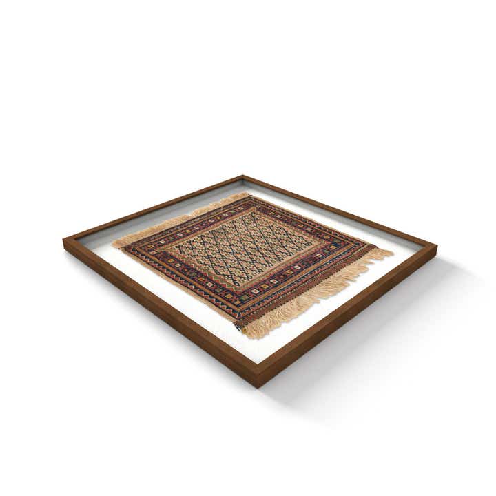 2' x 2' 1 Textile Wall Art Square Rug