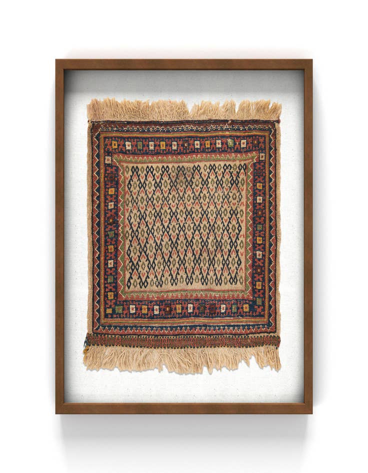 Detail image of 2' x 2' 1 Textile Wall Art Square Rug