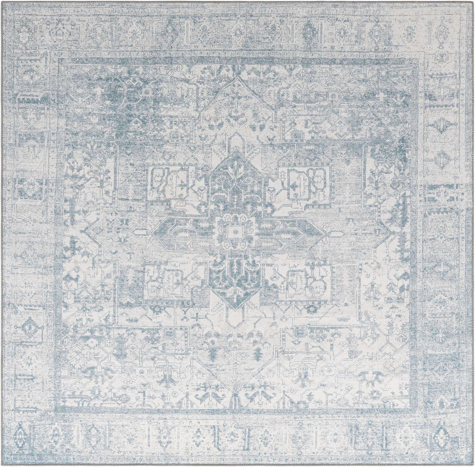 7' 6 x 7' 6 Washable Timeless Square Rug