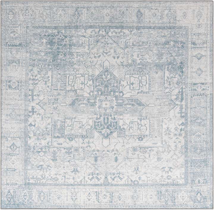 7' 6 x 7' 6 Washable Timeless Square Rug