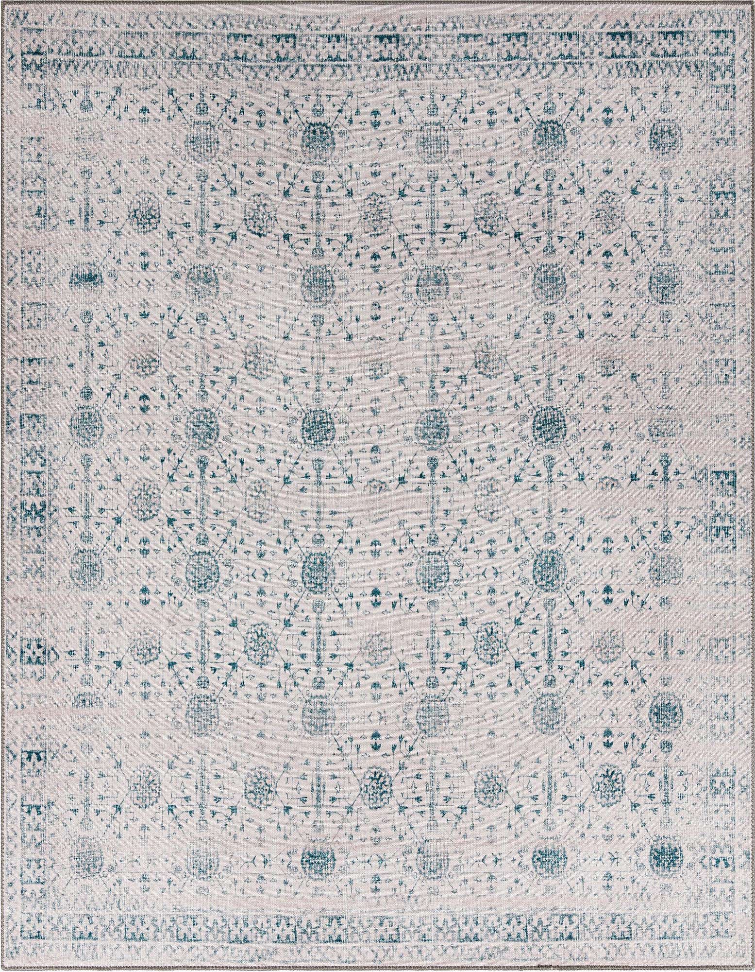 7' 6 x 7' 6 Washable Timeless Square Rug