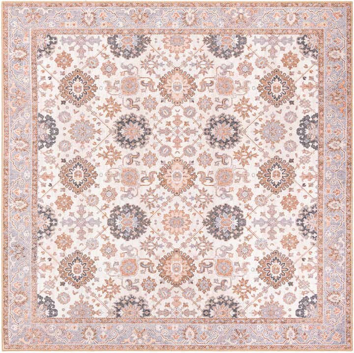 7' 10 x 7' 10 Washable Timeless Square Rug
