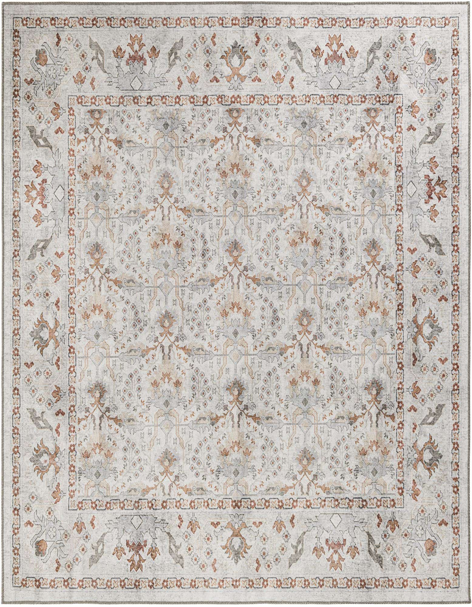 7' 10 x 7' 10 Washable Timeless Square Rug
