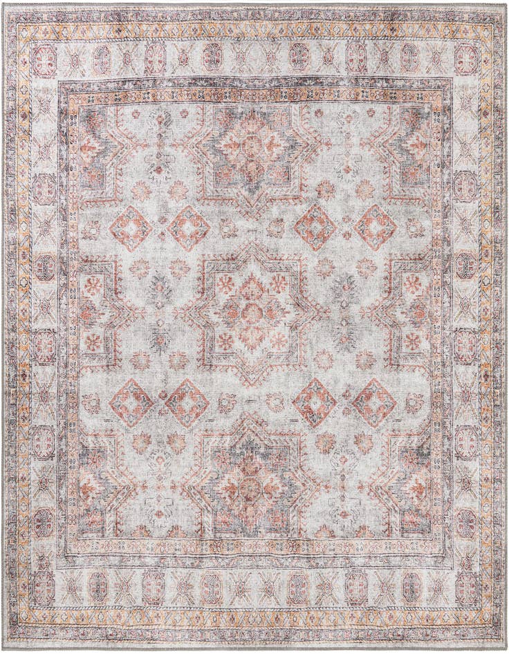 Detail image of 7' 10 x 7' 10 Washable Timeless Square Rug