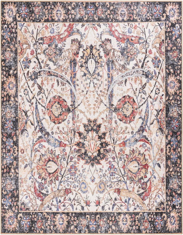Detail image of 7' 10 x 7' 10 Washable Timeless Square Rug