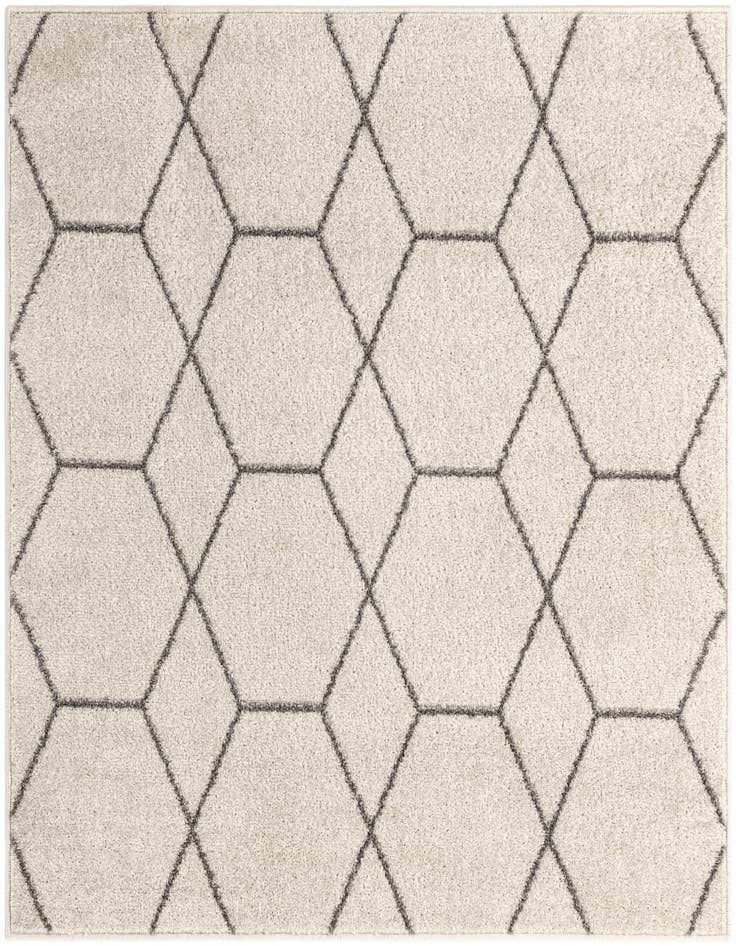 Detail image of 4' x 4' Trellis Frieze Square Rug