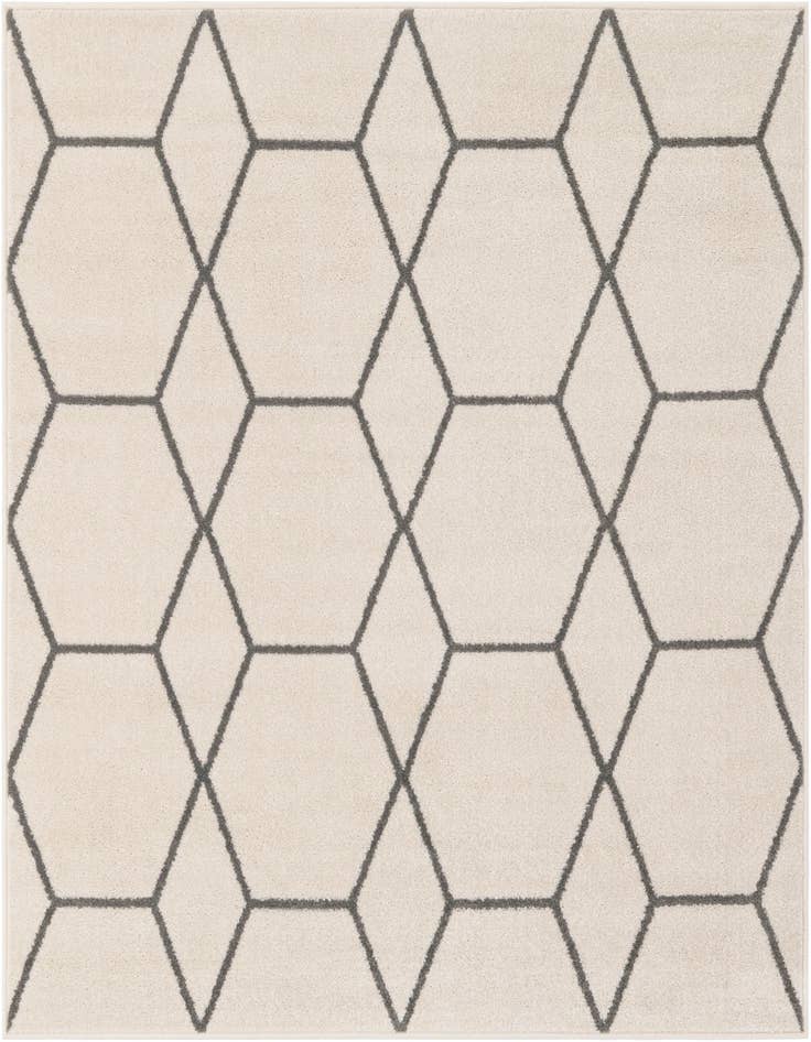 Detail image of 5' 3 x 5' 3 Trellis Frieze Square Rug