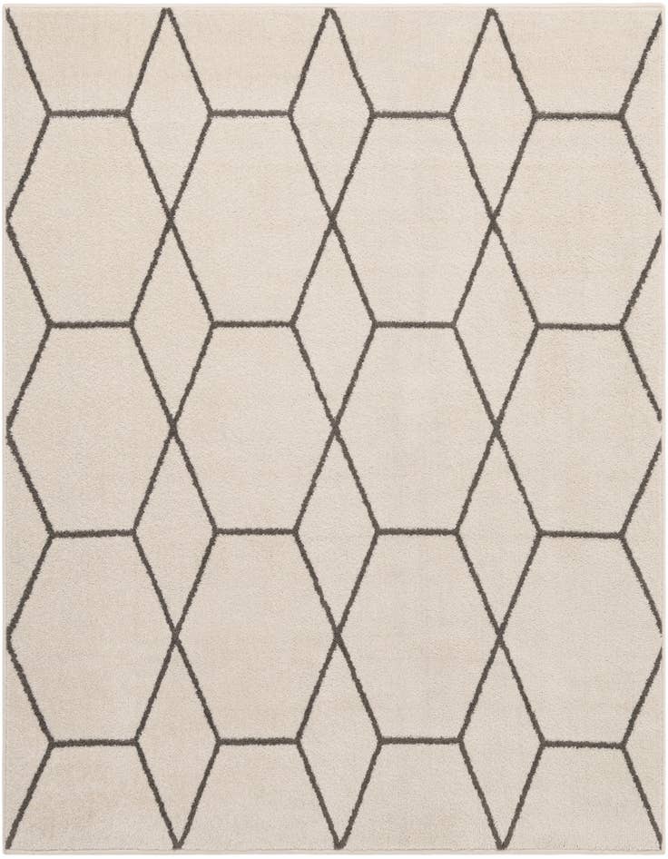 Detail image of 6' x 6' Trellis Frieze Square Rug