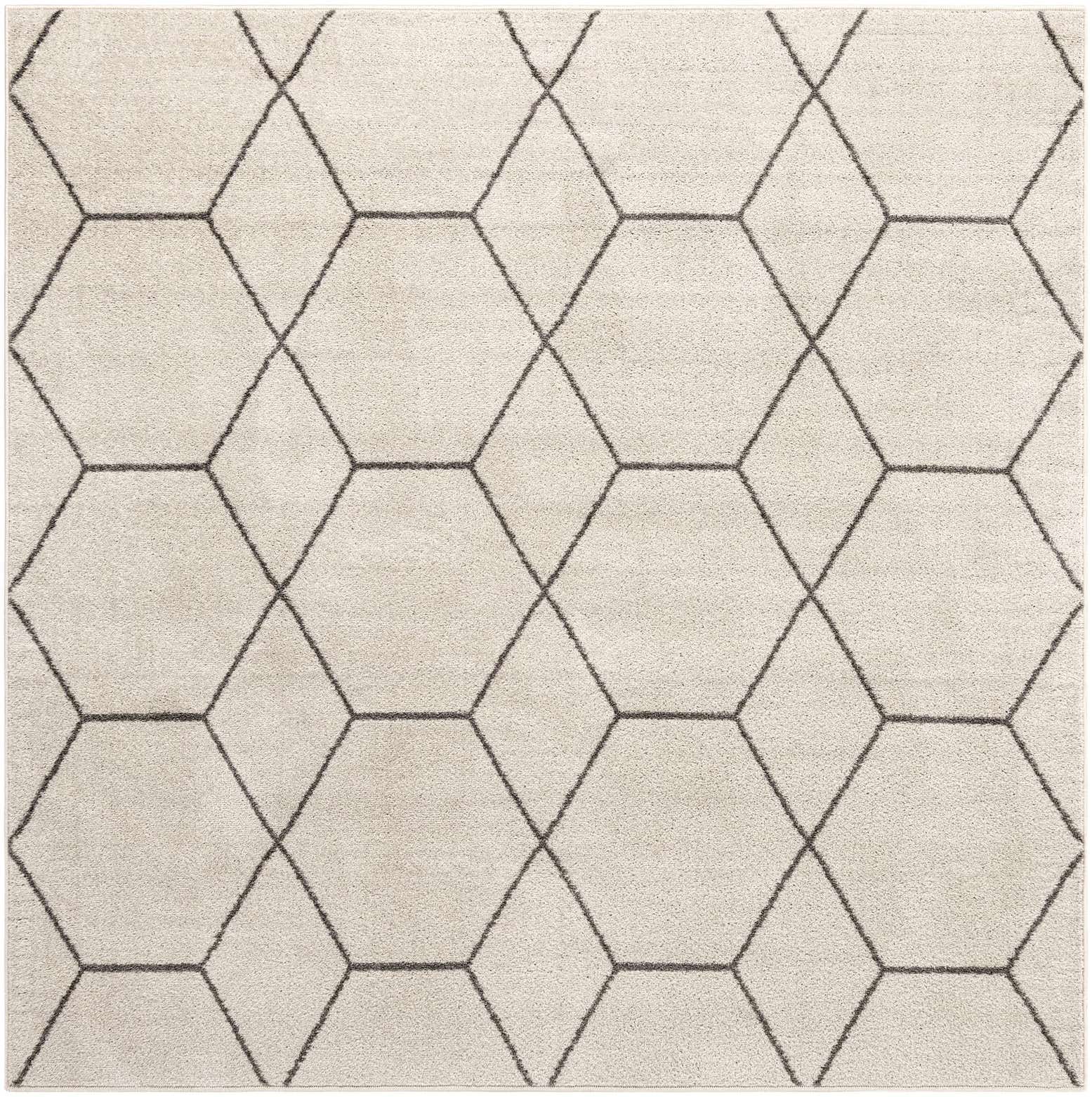 7' x 7' Trellis Frieze Square Rug