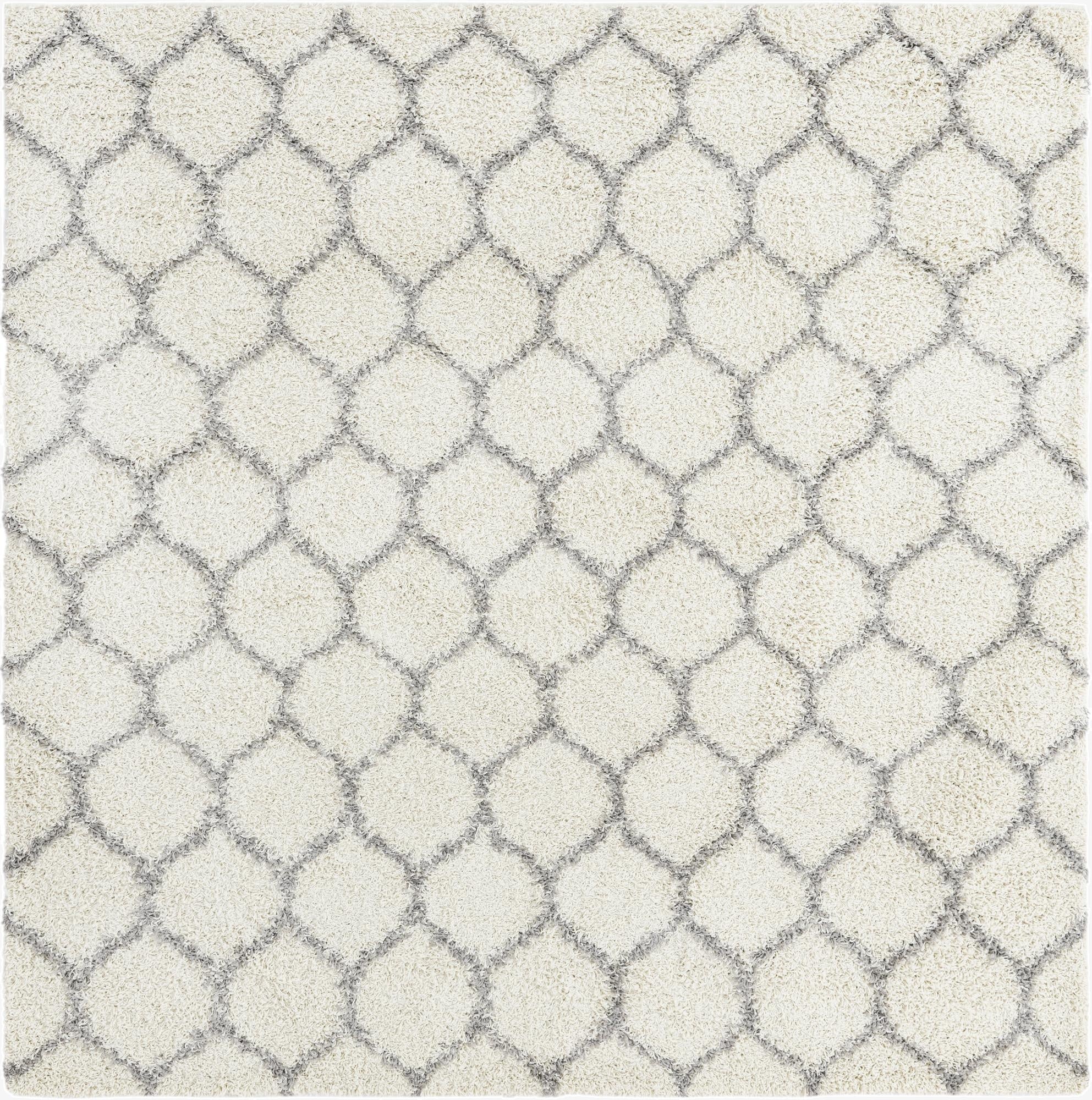 Primary image 7' 10 x 7' 10 Trellis Shag Square Rug