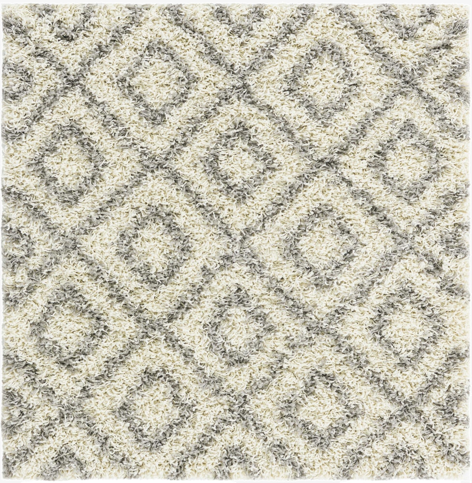 Primary image 3' 3 x 3' 3 Trellis Shag Square Rug