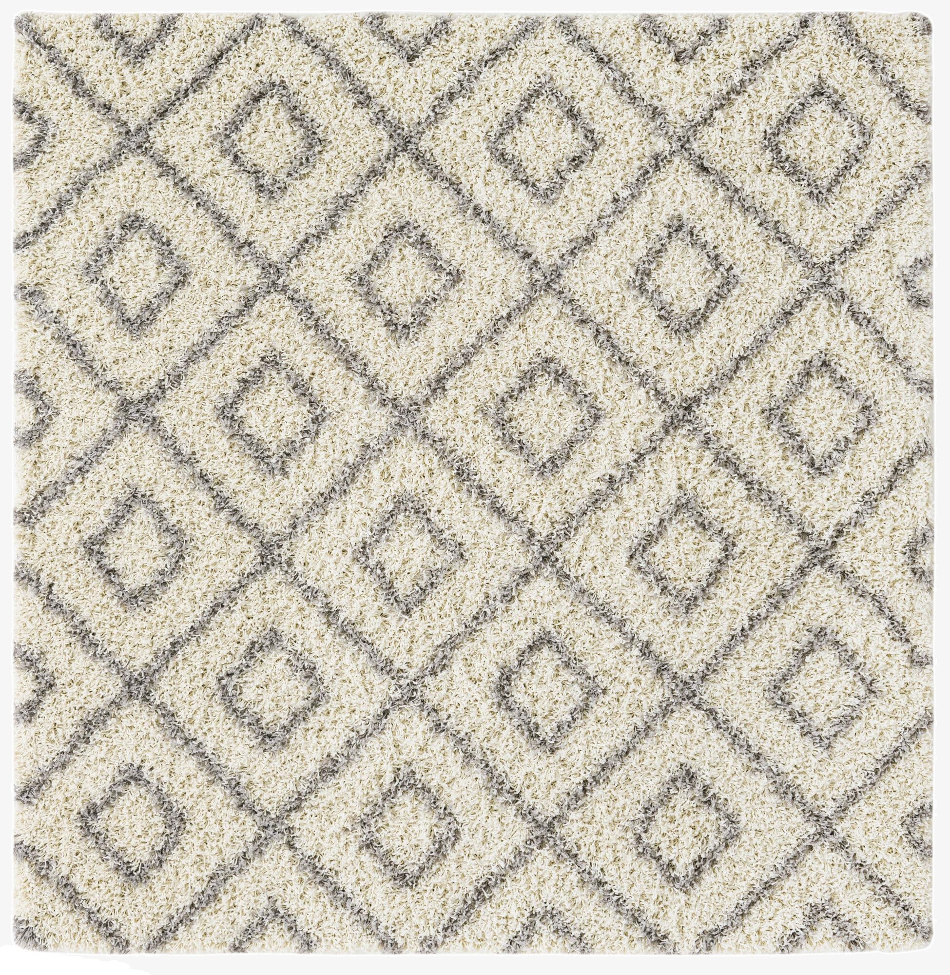 Primary image 6' x 6' Trellis Shag Square Rug