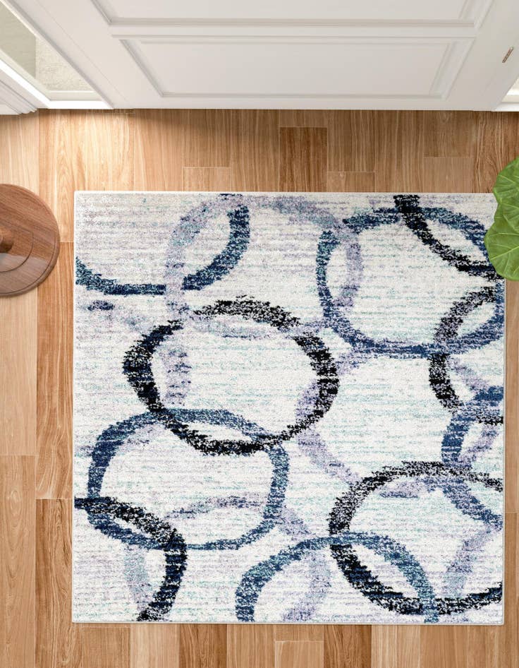 Detail image of 6' 1 x 6' 1 Tucson Square Rug