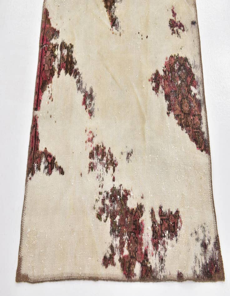 Detail image of 3' x 3' 8  Hand Knotted Ultra Vintage Persian Wool Square Rug