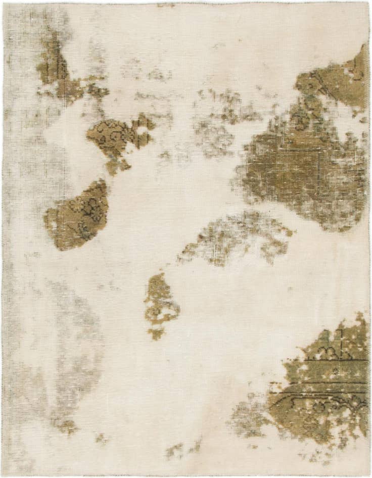 Detail image of 3' 2 x 3' 10 Hand Knotted Ultra Vintage Persian Wool Square Rug