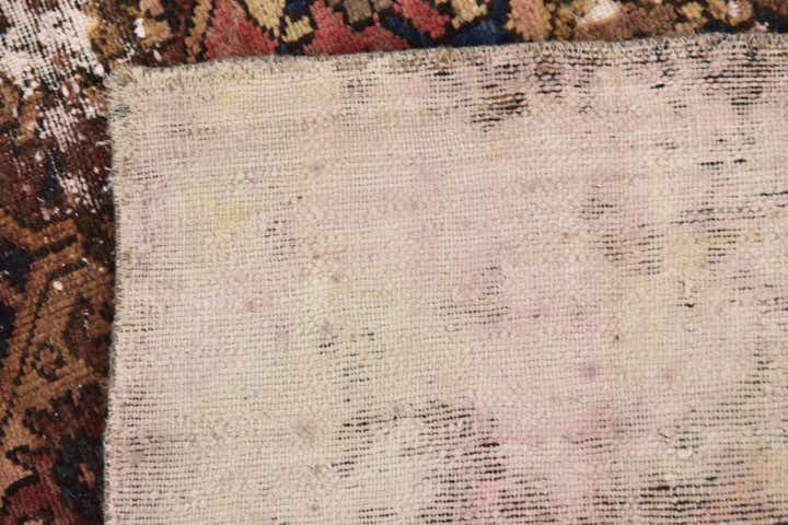 6' 4 x 7' Hand Knotted Ultra Vintage Persian Wool Square Rug