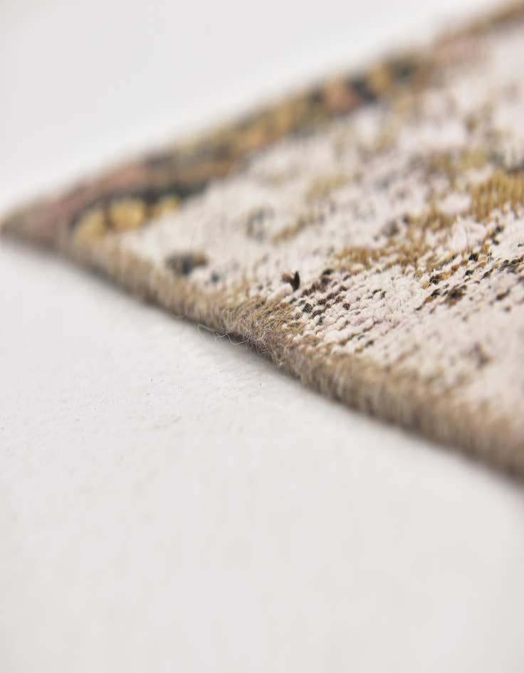 Detail image of 6' 4 x 7'  Hand Knotted Ultra Vintage Persian Wool Square Rug