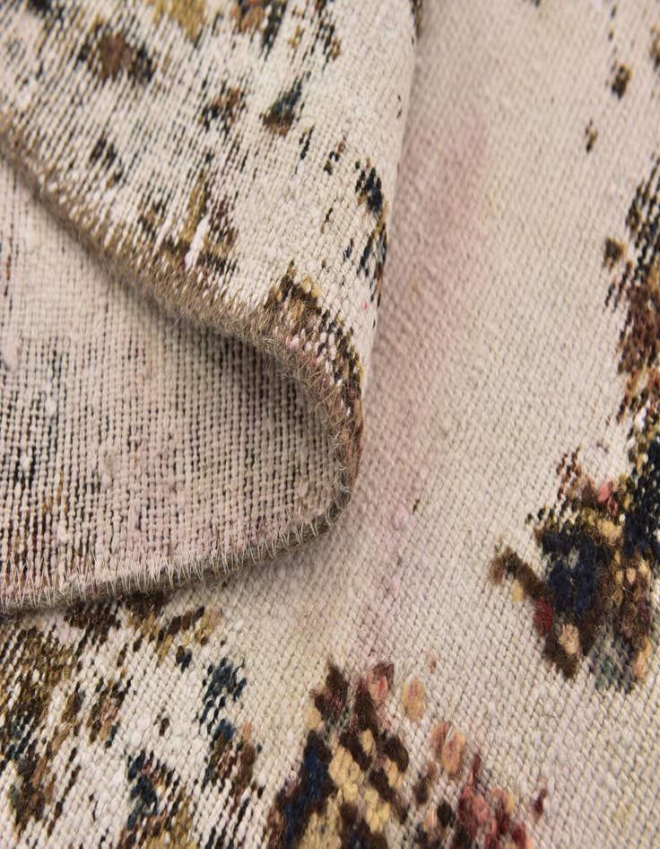 Detail image of 6' 4 x 7'  Hand Knotted Ultra Vintage Persian Wool Square Rug