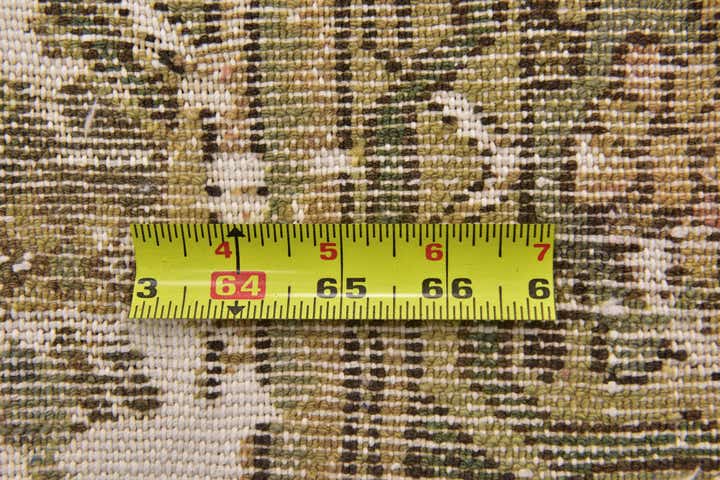 4' 7 x 5' 6 Hand Knotted Ultra Vintage Persian Wool Square Rug