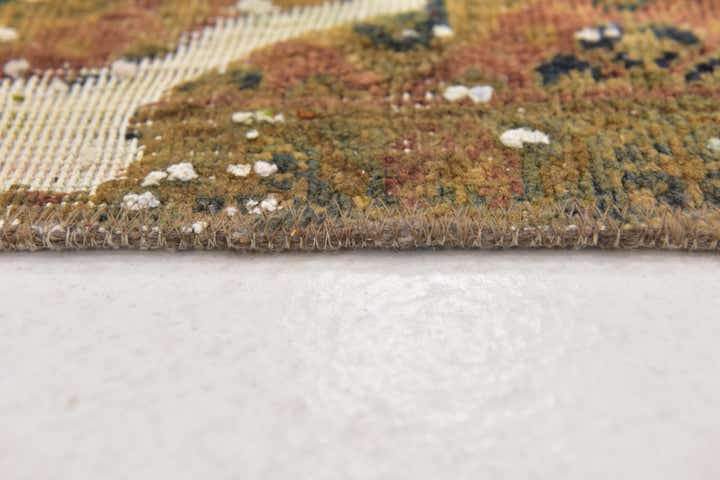 4' x 4' 2 Hand Knotted Ultra Vintage Persian Wool Square Rug