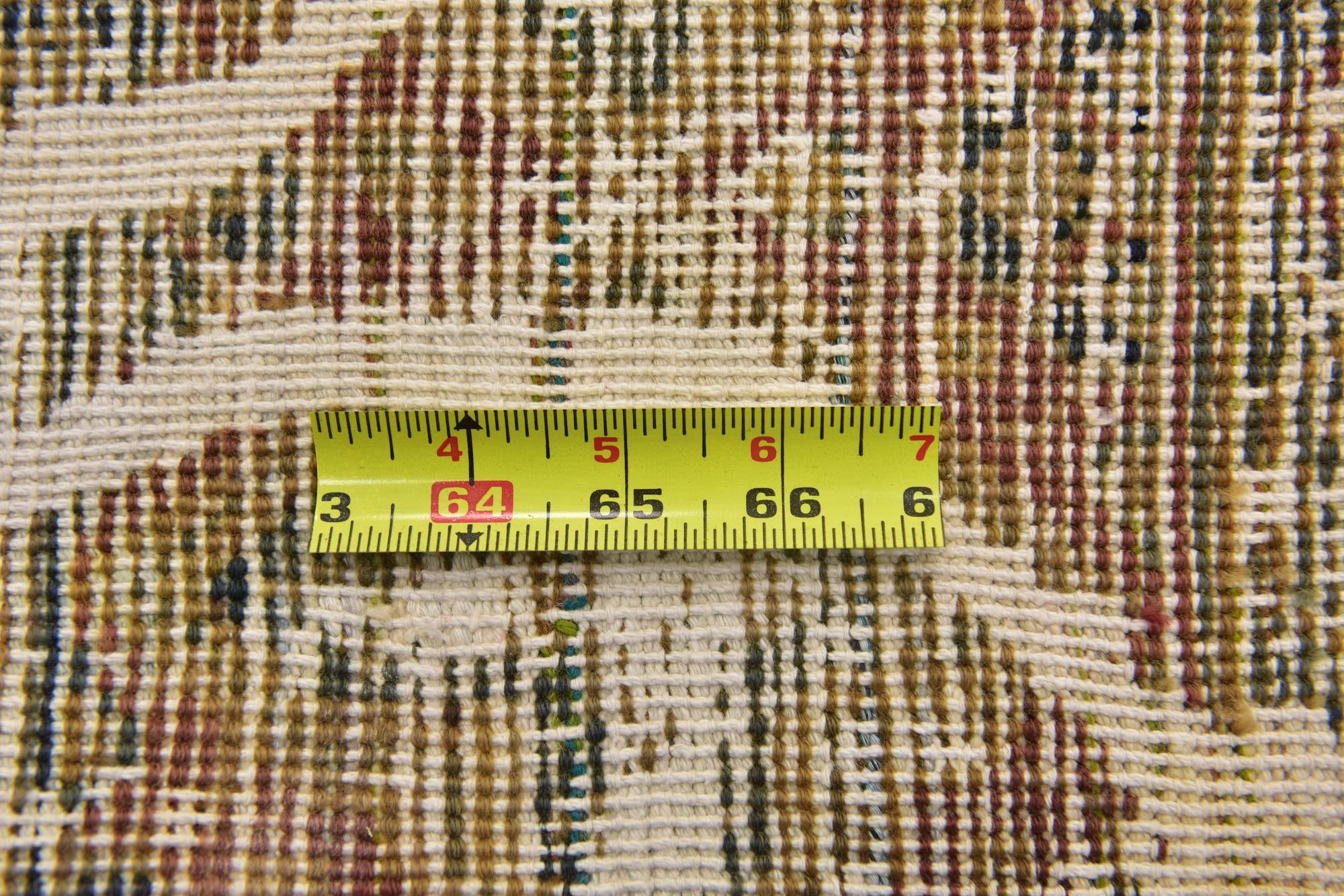 4' x 4' 2 Hand Knotted Ultra Vintage Persian Wool Square Rug