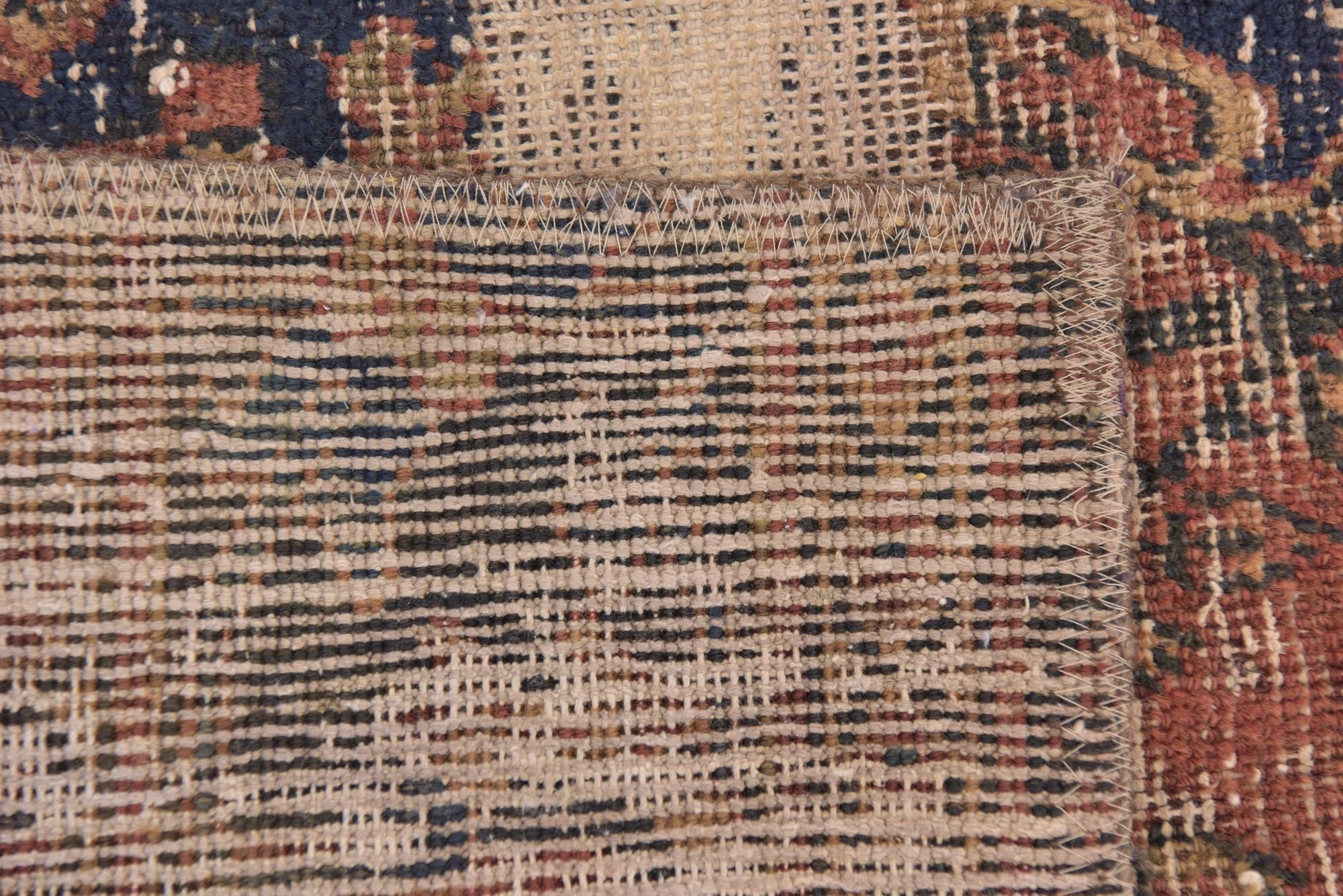 6' 6 x 7' Hand Knotted Ultra Vintage Persian Wool Square Rug