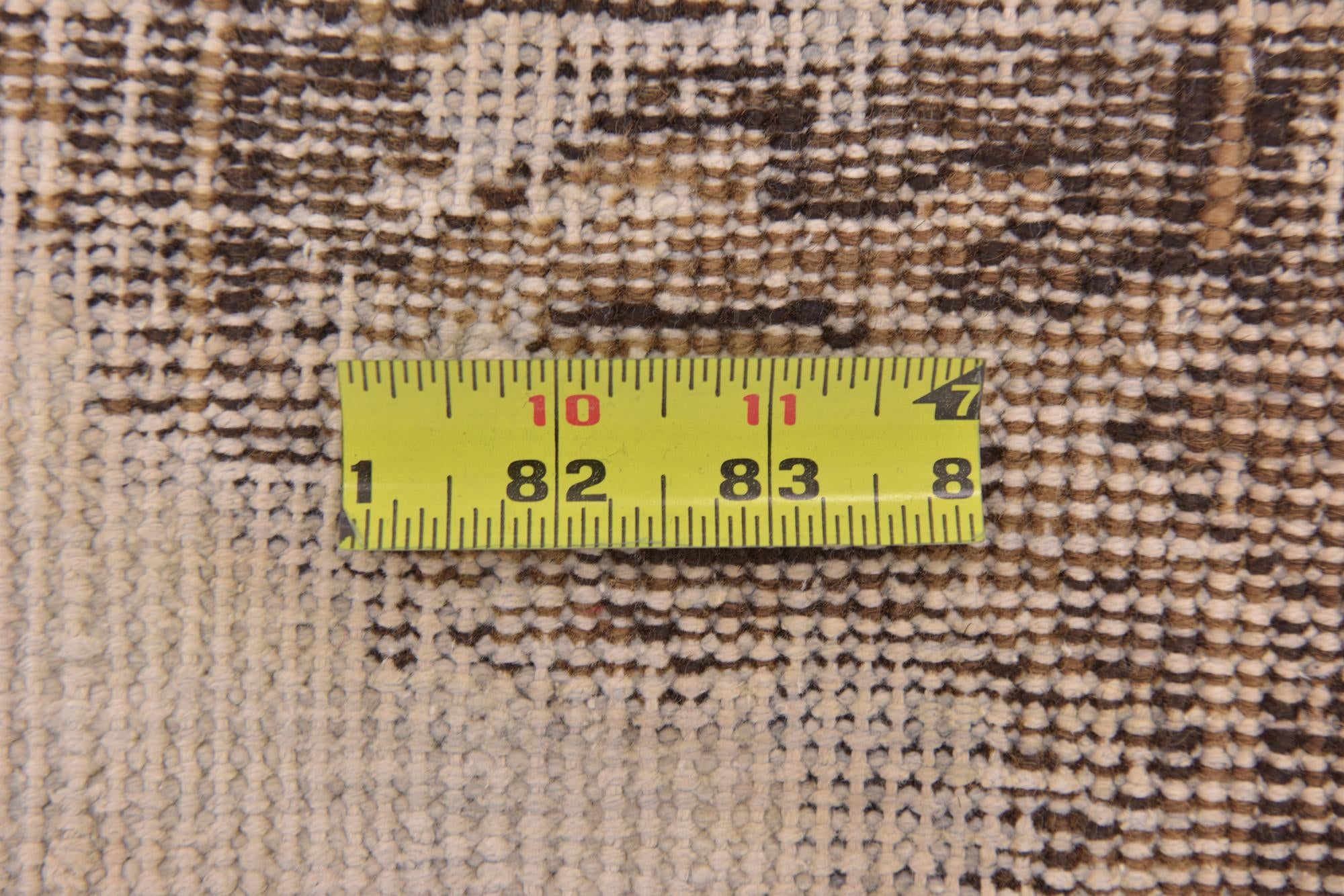 6' 7 x 7' Hand Knotted Ultra Vintage Persian Wool Square Rug