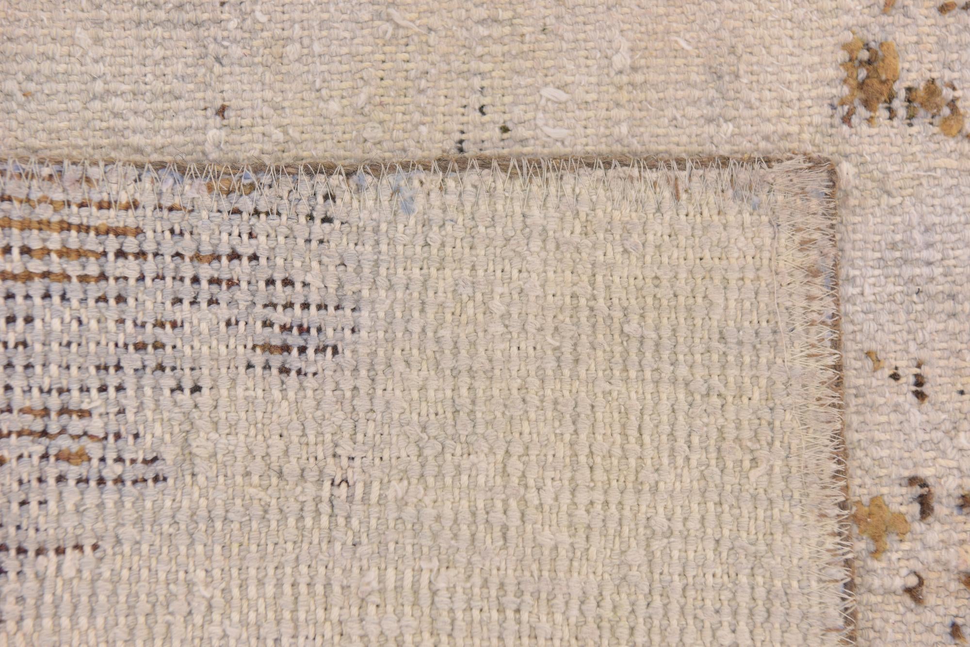 4' 10 x 5' Hand Knotted Ultra Vintage Persian Wool Square Rug