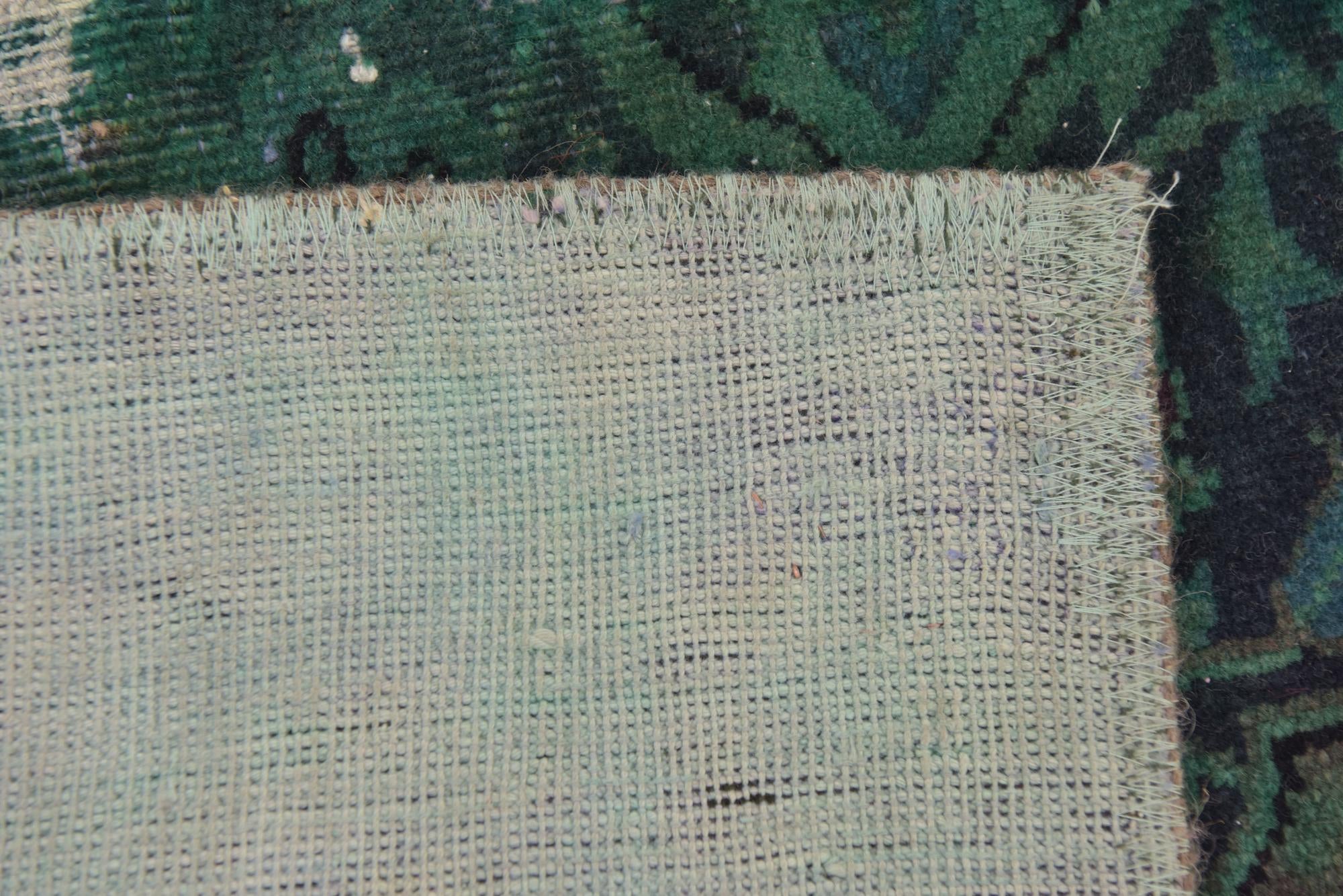 5' 10 x 7' Hand Knotted Ultra Vintage Persian Wool Square Rug