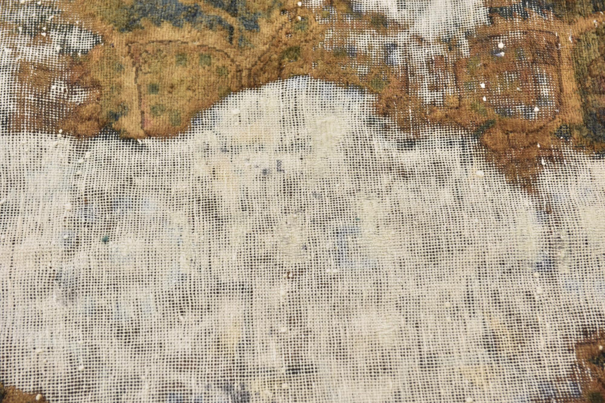 5' 5 x 6' 4 Hand Knotted Ultra Vintage Persian Wool Square Rug