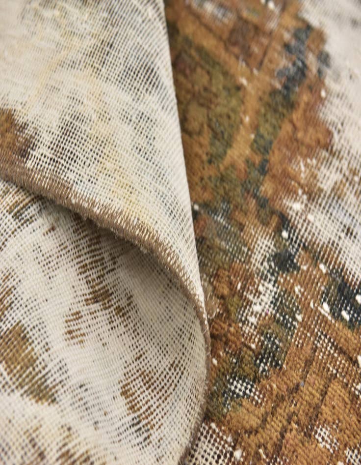 Detail image of 5' 5 x 6' 4  Hand Knotted Ultra Vintage Persian Wool Square Rug