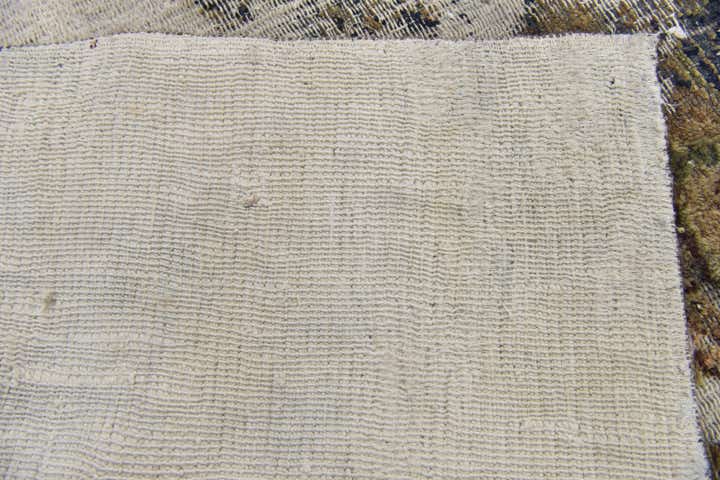 3' 10 x 4' 5 Hand Knotted Ultra Vintage Persian Wool Square Rug