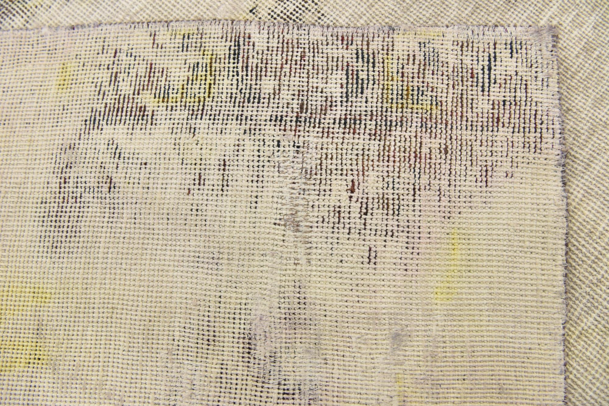 5' 2 x 6' 8 Hand Knotted Ultra Vintage Persian Wool Square Rug