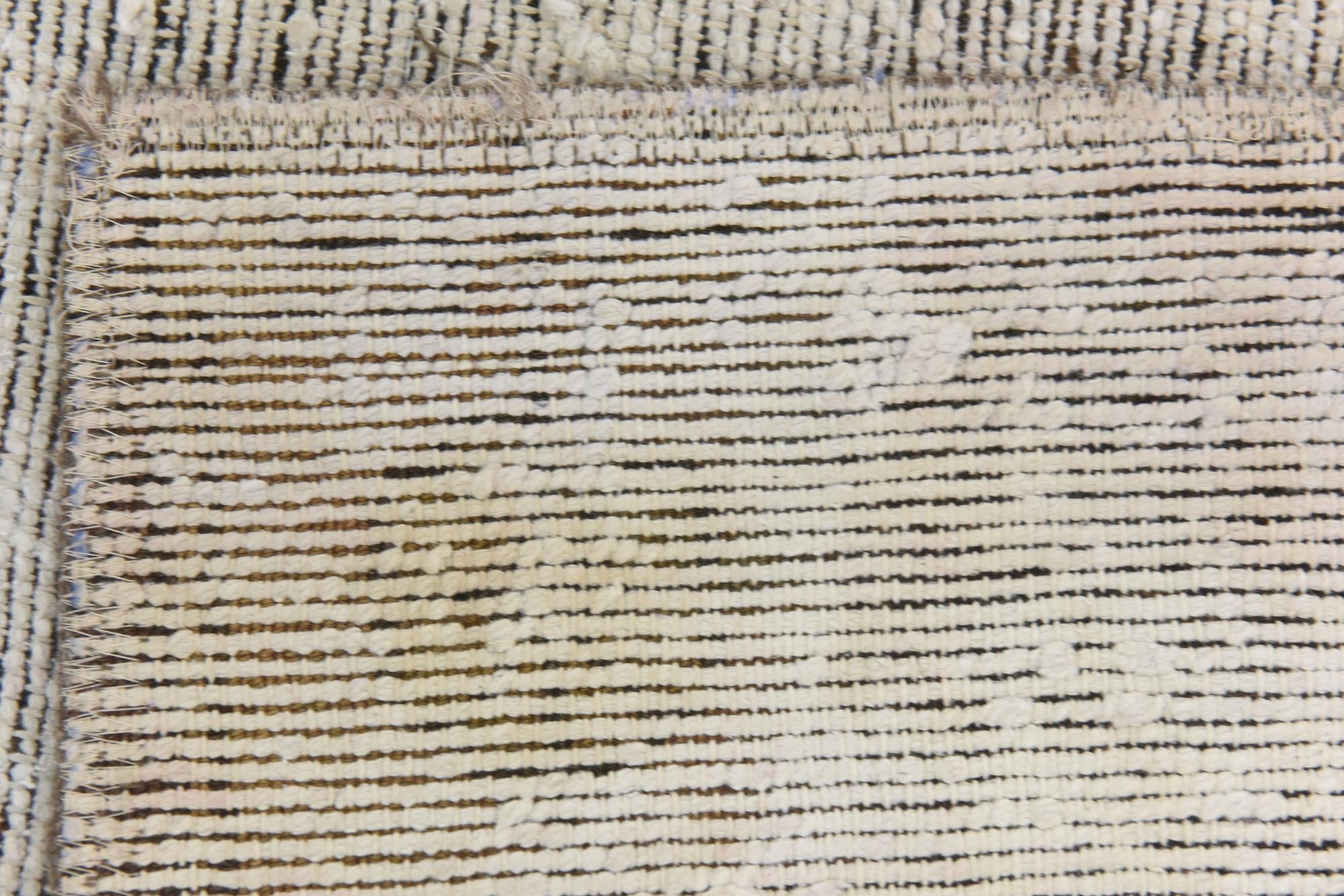 6' 6 x 7' 3 Hand Knotted Ultra Vintage Persian Wool Square Rug