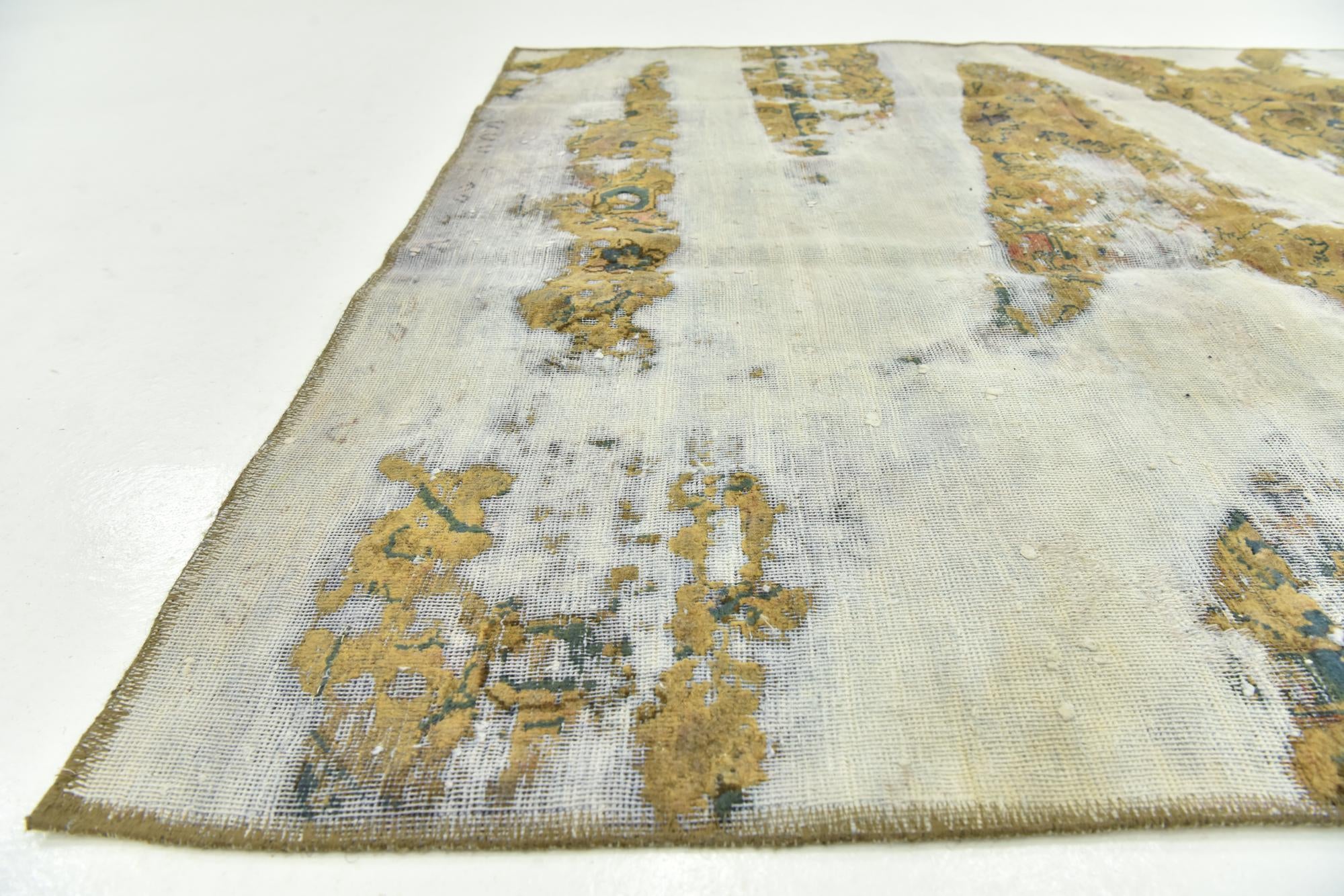 4' 6 x 5' 5 Hand Knotted Ultra Vintage Persian Wool Square Rug