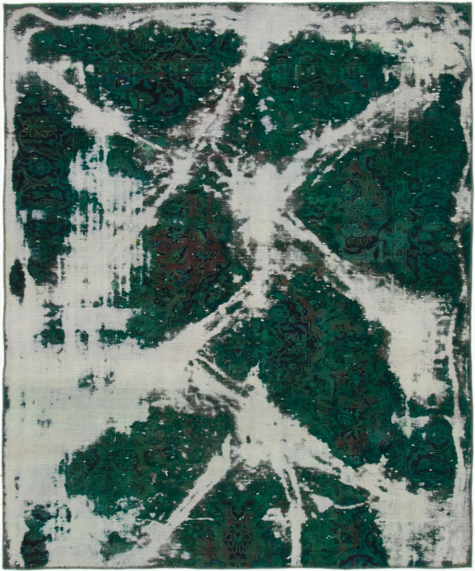 5' 10 x 7'  Hand Knotted Ultra Vintage Persian Wool Square Rug