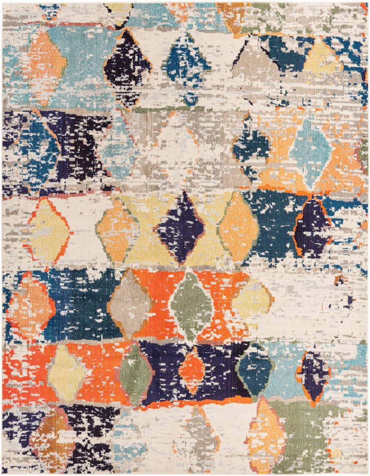 Detail image of 9' 10 x 9' 10 Washable Vivid Square Rug