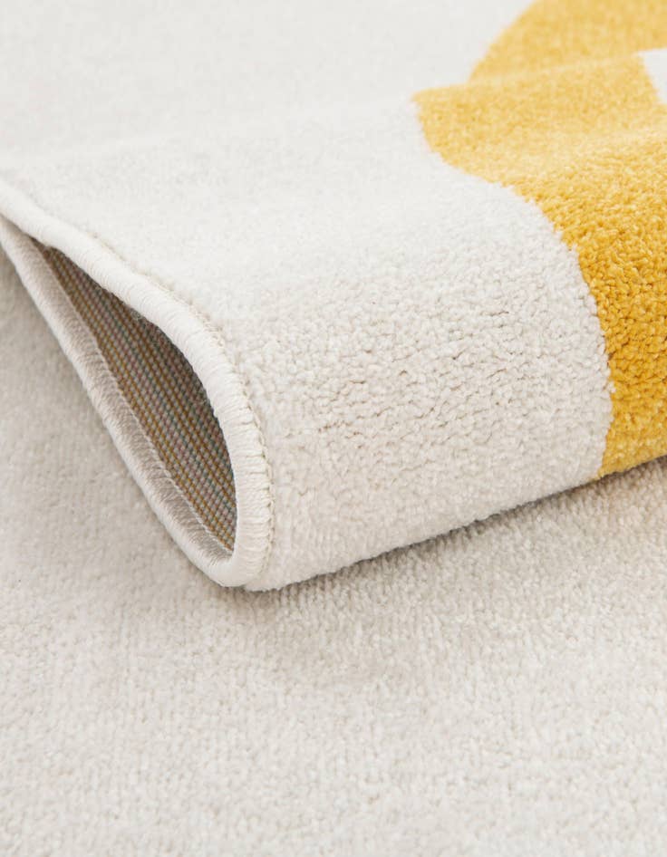 Detail image of 7' 10 x 7' 10 Rainbow Whimsy Kids Square Rug