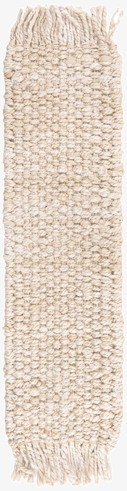 Primary image 0' 9 x 2' 6  Hand Woven Chunky Jute Stair Rug
