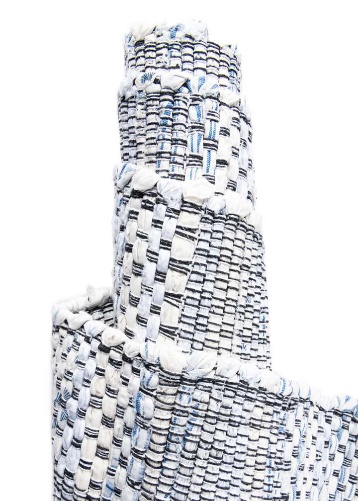 1' 2 x 10' Hand Woven Chindi Cotton Table Runner Rug