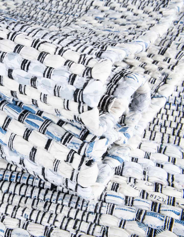 1' 2 x 10' Hand Woven Chindi Cotton Table Runner Rug