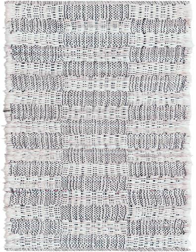 Detail image of 1' 2 x 6' 1 Hand Woven Chindi Cotton Table Runner Rug