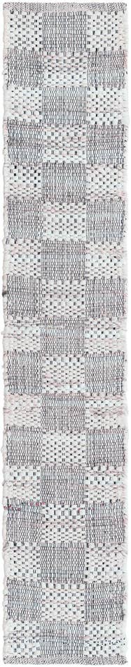 Vue détaillée : 35cm x 185cm Tissé à la main Chindi Cotton Tapis Chemin de table