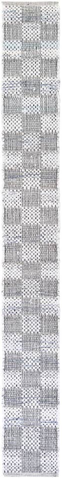 Detail image of 1' 2 x 10' Hand Woven Chindi Cotton Table Runner Rug
